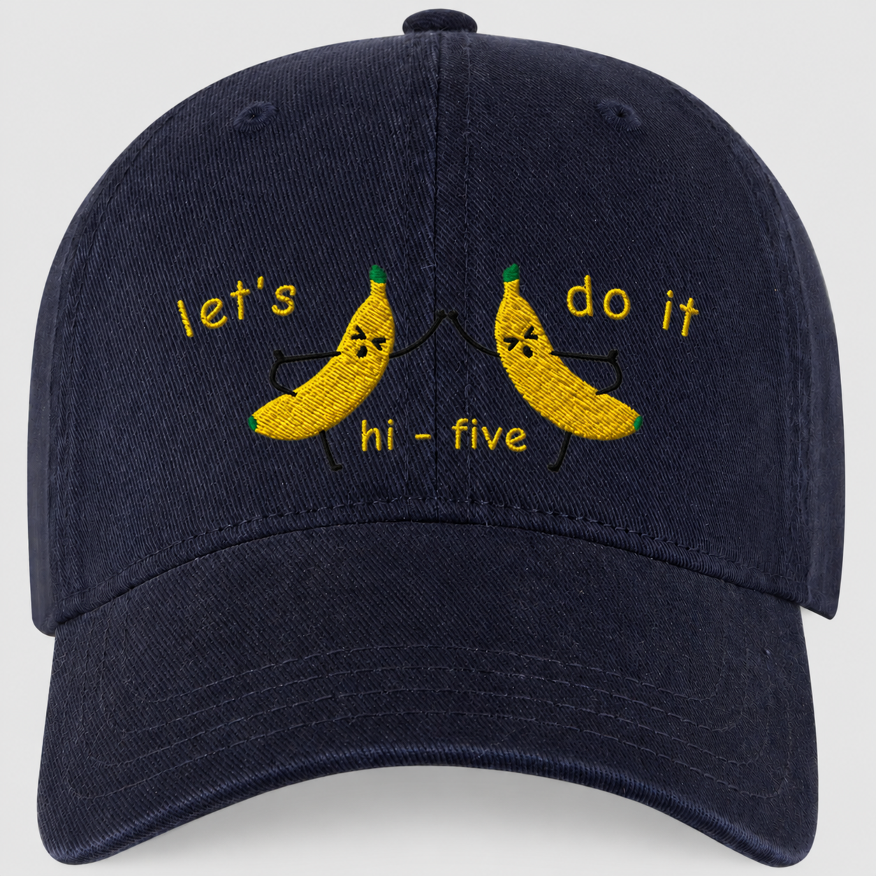 Banana hi-5 washed baseball cap