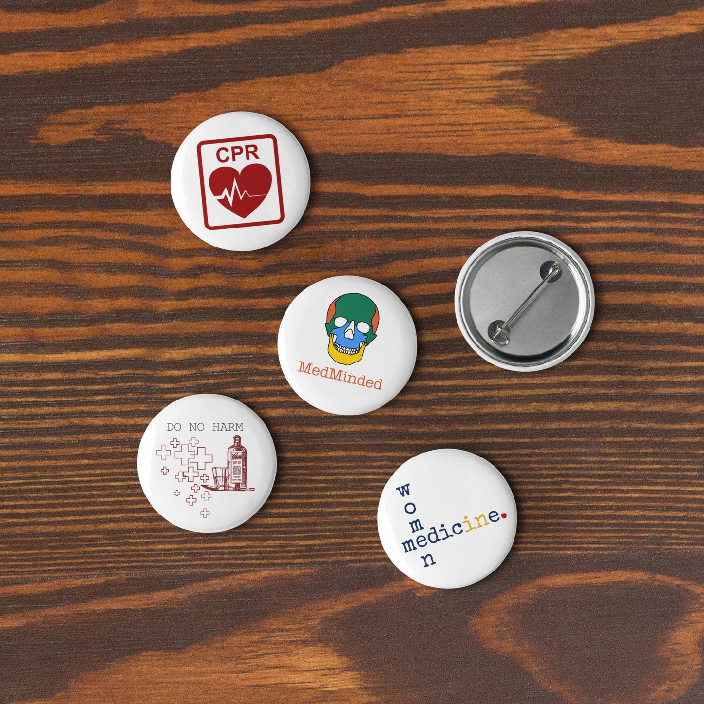 Medical Pin Buttons