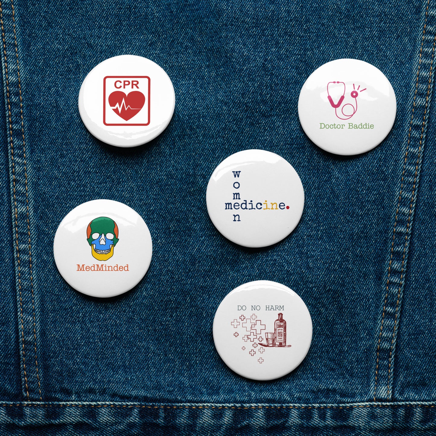 Medical Pin Buttons