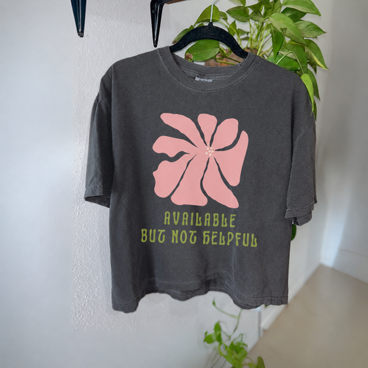 Available but not helpful boxy tee