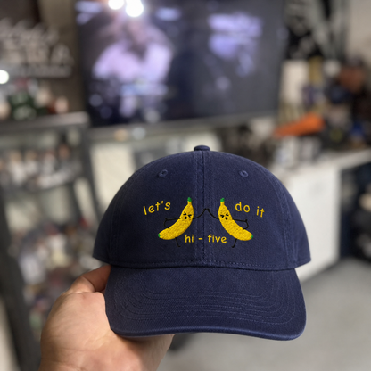 Banana hi-5 washed baseball cap