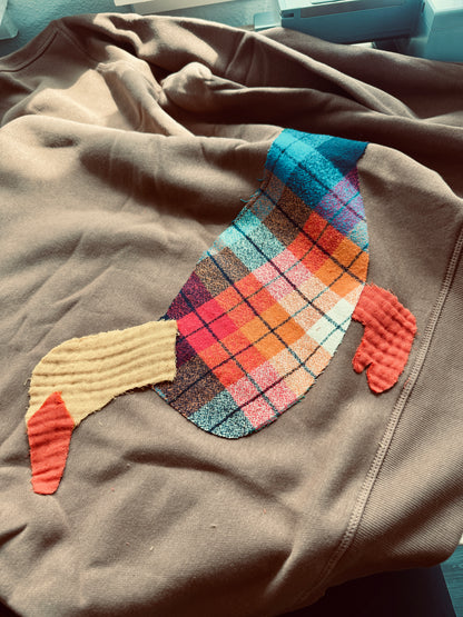 Handmade Mallard Duck Sweater (X-Large) - Brown