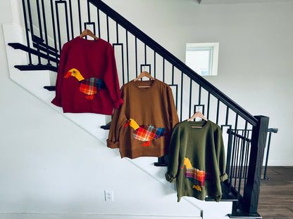 Handmade Mallard Duck Sweater (X-Large) - Brown