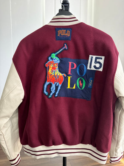 Reworked Polo-inspired Varsity Jacket (Medium)