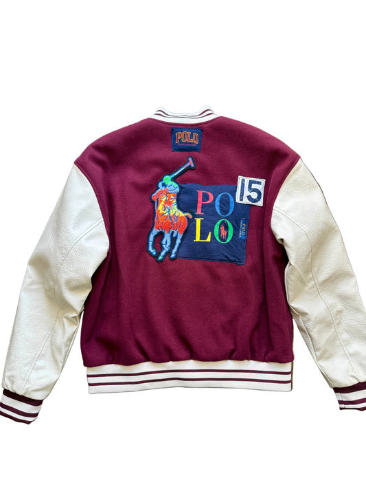 Reworked Polo-inspired Varsity Jacket (Medium)