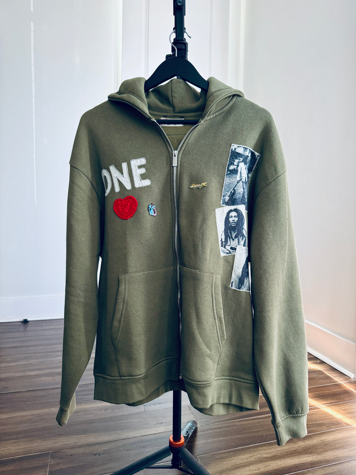 Bob Marley Reworked Zip-Up Hoodie — One-of-One