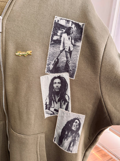 Bob Marley Reworked Zip-Up Hoodie — One-of-One