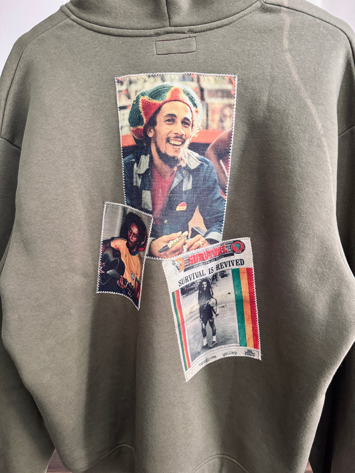 Bob Marley Reworked Zip-Up Hoodie — One-of-One