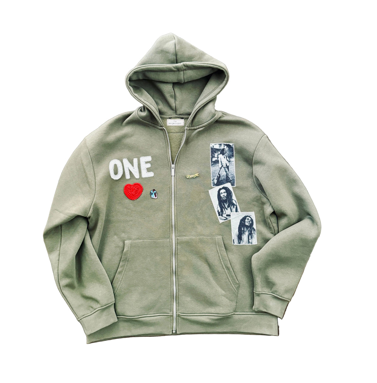 Bob Marley Reworked Zip-Up Hoodie — One-of-One