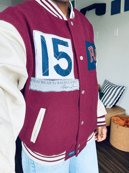 Reworked Polo-inspired Varsity Jacket (Medium)