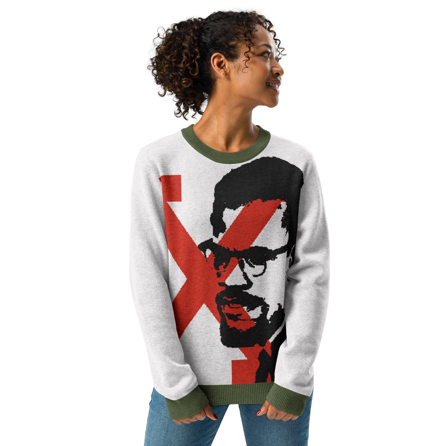 Malcom X Knitted crew neck sweater