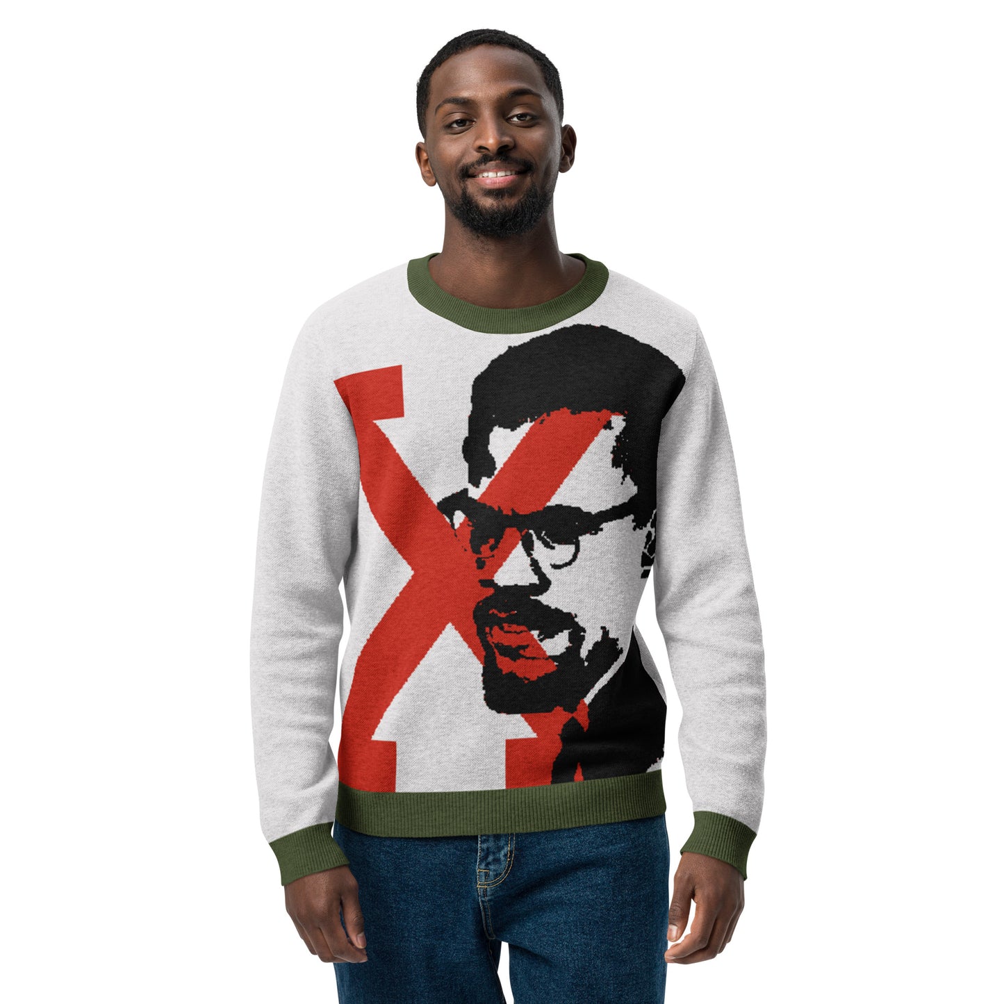 Malcom X Knitted crew neck sweater