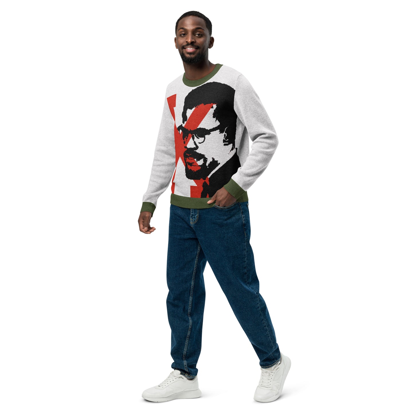 Malcom X Knitted crew neck sweater