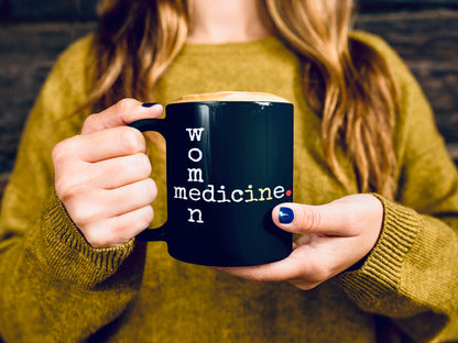Women in Medicine Black Glossy Mug