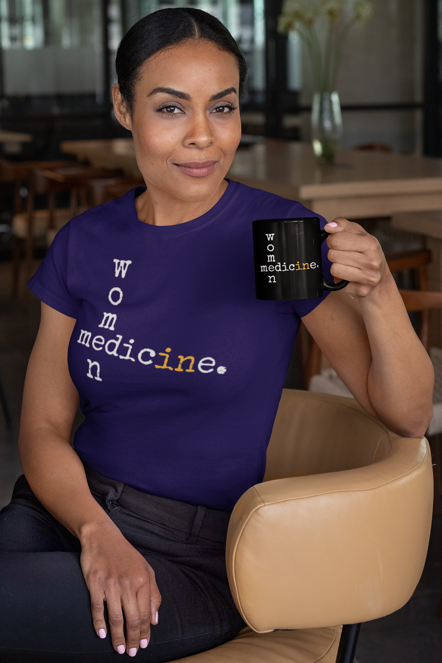 Women in Medicine Black Glossy Mug